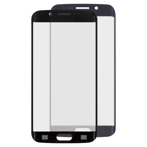 Housing Glass compatible with Samsung G925F Galaxy S6 EDGE, dark blue 