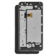 LCD compatible with Nokia 650 Lumia, (black, with frame)