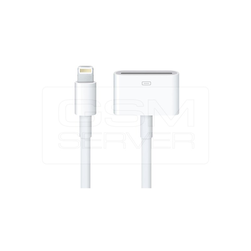 30 Pin to Lightning Adapter for iPod/iPhone/iPad with Cable - GsmServer
