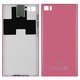 Housing Back Cover compatible with Xiaomi Mi 3, (pink, with SIM card holder, with side button, TD-SCDMA)