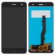 LCD compatible with ZTE Blade V8 Mini, (black, without frame, Original (PRC))