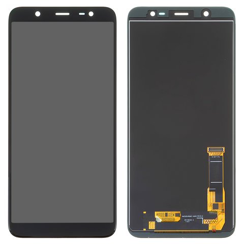 LCD compatible with Samsung J800 Galaxy J8, J810 Galaxy J8 2018 , J810 Galaxy On8 2018 , black, with light adjustable, without frame, Copy, TFT  