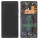 LCD compatible with Samsung G770 Galaxy S10 Lite, (black, with frame, Original, service pack) #GH82-21672A/GH82-22045A/GH82-21992A