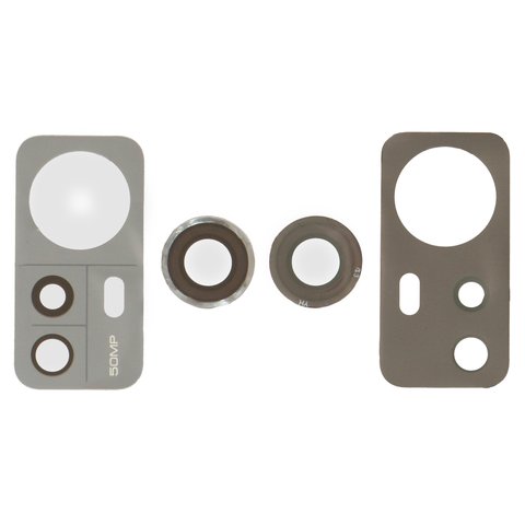 Camera Lens compatible with Xiaomi 12, 12X, black, without frame