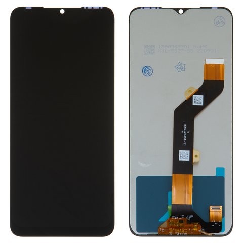 LCD compatible with Infinix Smart 6 X6511 , black, without frame, High Copy, X6511B X6511 X6511E  #FPC6513 6