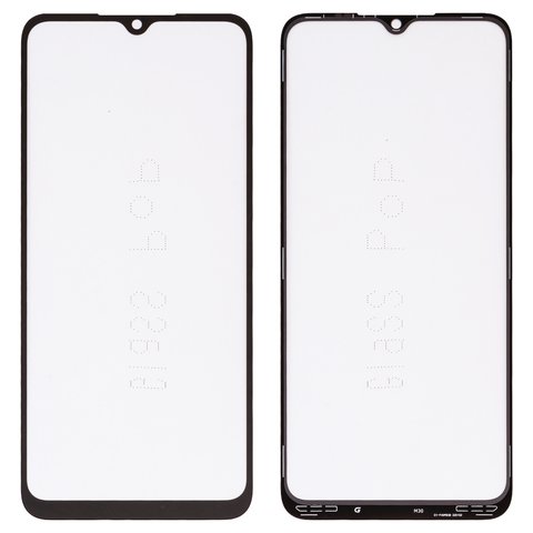 Housing Glass G+OCA PRO compatible with Xiaomi Poco C3, Redmi 10A, Redmi 9A, Redmi 9AT, Redmi 9C, with OCA film, black