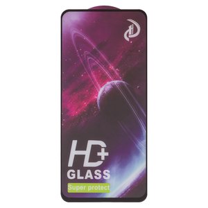 Tempered Glass Screen Protector compatible with Realme C75 4G RMX3941, Full Glue, compatible with case, without package, without wipes , black 