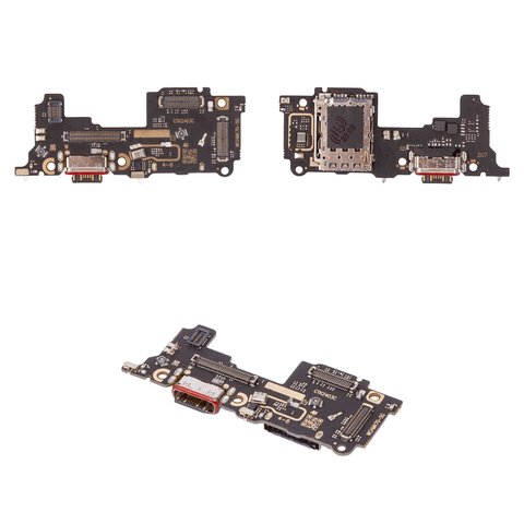 Flat Cable compatible with Xiaomi Poco F6 Pro, charge connector, with components, High Copy, charging board 