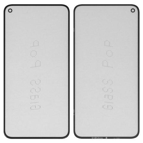 Housing Glass G+OCA PRO compatible with Google Pixel 5, with OCA film, black 