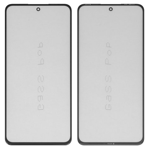 Housing Glass G+OCA PRO compatible with Realme 13 Plus, with OCA film, black 