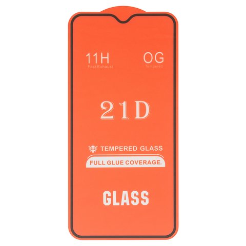 Защитное стекло для Xiaomi Redmi Note 8, Redmi Note 8 2021 , совместимо с чехлом, Full Glue, без упаковки , черный