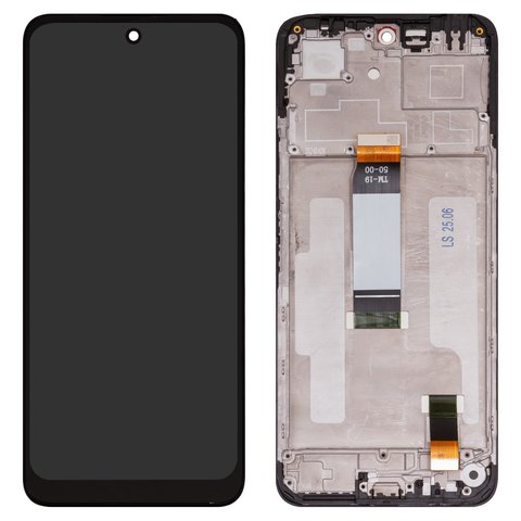 Дисплей для Xiaomi Redmi 13, черный, с рамкой, High Copy