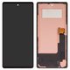 LCD compatible with Google Pixel 6a, (black, with frame, Copy, (TFT) GX7AS, GB62Z, G1AZG)