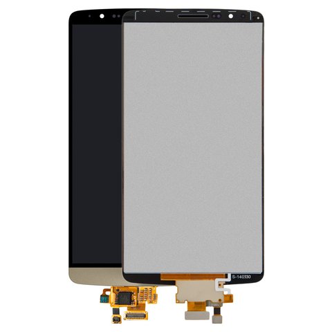 Pantalla LCD puede usarse con LG G3 D850 LTE, G3 D851, G3 D855, G3 D856 Dual, G3 LS990 for Sprint, G3 VS985, dorado, sin marco, Original PRC