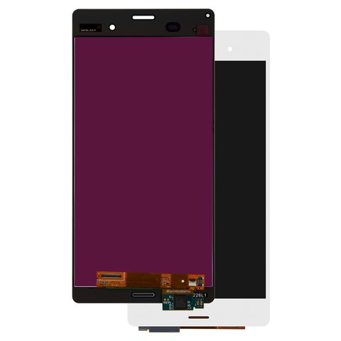 Pantalla LCD puede usarse con Sony D6603 Xperia Z3, D6633 Xperia Z3 DS, D6643 Xperia Z3, D6653 Xperia Z3, blanco, Original PRC 