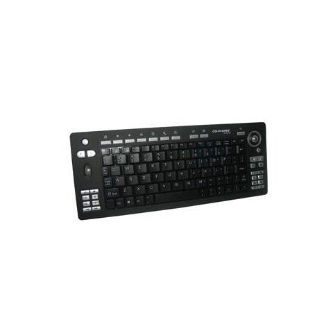 Teclado inalámbrico portátil con trackball