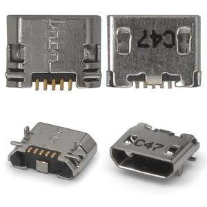 Conector de carga puede usarse con Nokia 610 Lumia, 5 pin, micro USB tipo B