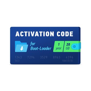 Código de activación Boot Loader 2.0 1 año, 20 GB 