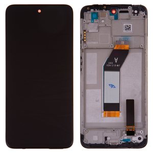 Pantalla LCD puede usarse con Xiaomi Redmi 10 2021 , negro, con marco, Original PRC , carbon gray