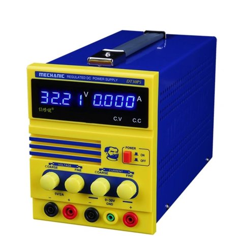 Fuente de alimentación potencia  Mechanic DT30P5, un canal, impulso, hasta 30 V, hasta 5 A, indicadores de diodos de luz