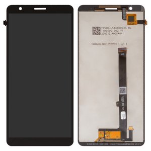 Pantalla LCD puede usarse con ZTE Blade A31 Plus, negro, sin marco, Copy, SHI600 B02