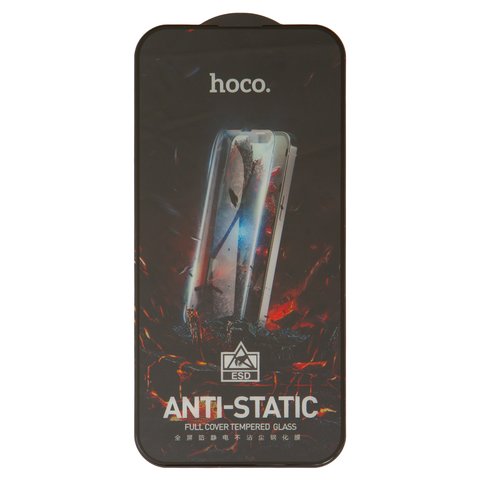 Vidrio de protección templado Hoco G10 puede usarse con Apple iPhone 14 Pro Max, Full Glue, sin embalaje, sin pañuelos , negro, capa de adhesivo se extiende sobre toda la superficie del vidrio