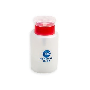 Tarro para líquido con dispensador Sunshine B 60, 200 ml, para alcohol, roja