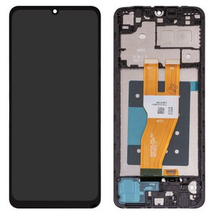 Pantalla LCD puede usarse con Samsung A055 Galaxy A05, negro, con marco, High Copy