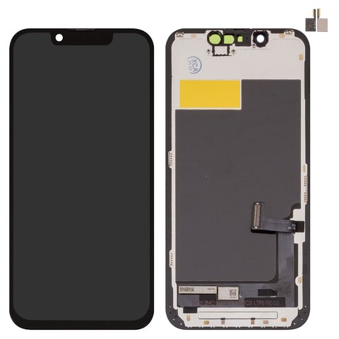 Pantalla LCD puede usarse con iPhone 13 mini, negro, sin microchip, con marco, AAA, TFT , ZY, LTPS FHD