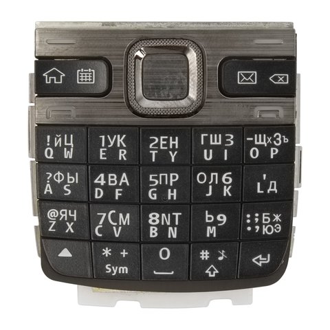 Клавіатура для Nokia E55, чорна, російська