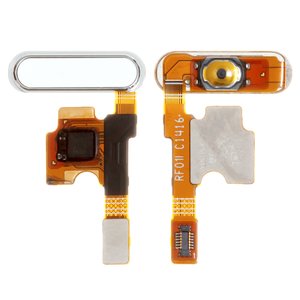 Шлейф для Xiaomi Mi 5, кнопки меню, білий, з компонентами, 2015105