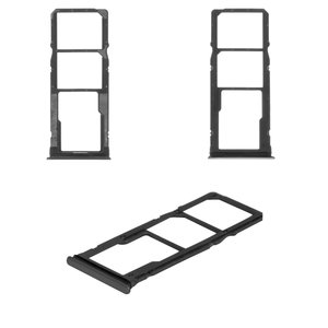 Держатель SIM карты для Xiaomi Redmi 7, черный, M1810F6LG, M1810F6LH, M1810F6LI