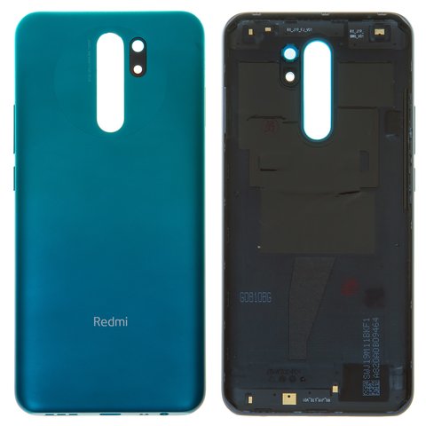 Задняя панель корпуса для Xiaomi Redmi 9, зеленая, M2004J19G, M2004J19C