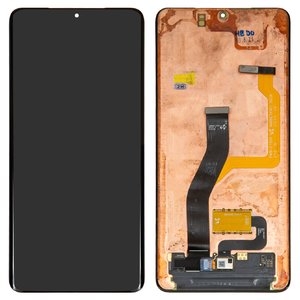 Дисплей для Samsung G998 Galaxy S21 Ultra 5G, чорний, без рамки, Оригінал переклеєне скло 