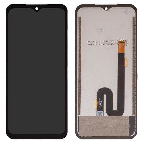 Дисплей для Ulefone Armor 21, черный, без рамки, Оригинал переклеено стекло 