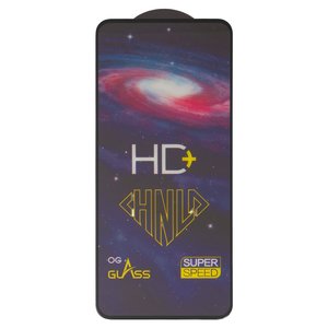 Защитное стекло All Spares для Motorola Moto G60, 0,33 мм 9H, совместимо с чехлом, Full Glue, черный, HD+
