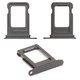Тримач SIM-карти для iPhone 16e, чорний, Black, single sim