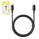 USB кабель Baseus Silky, 2xUSB тип-C, 100 см, 100 Вт, чорний, силіконовий, #P10377704113-00
