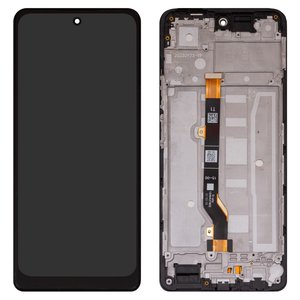 Дисплей для Tecno Spark 20 Pro KJ6 , черный, с рамкой, High Copy