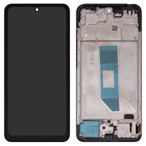 Дисплей для Xiaomi Redmi Note 14 4G, чорний, з рамкою, Сopy, TFT , 161.5mm, 24117RN76E, EU version