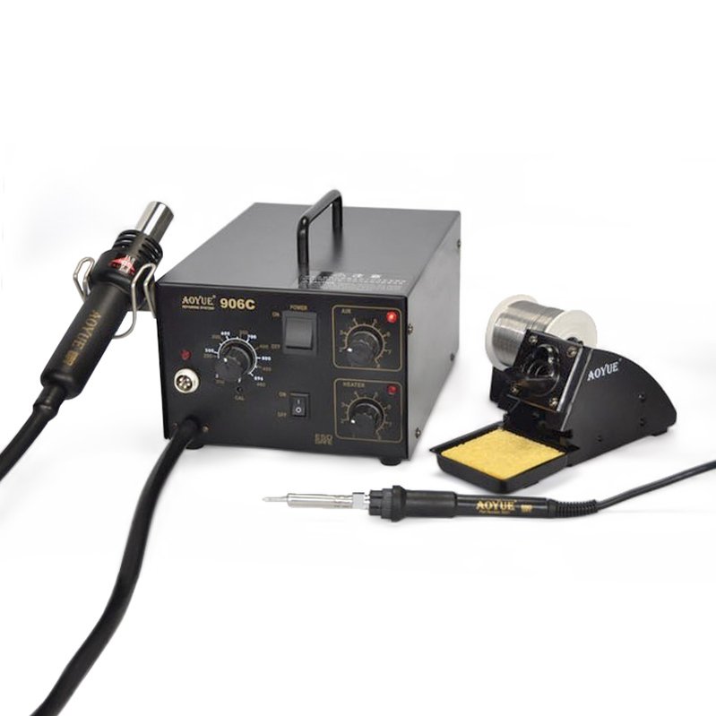 Hot Air Soldering Station AOYUE 906C + Soldering Iron Picture 1