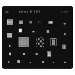 BGA-трафарет P3040 для мобільного телефону Apple iPhone 6S Plus, 26 in 1 BGA-трафарет P3040 для мобільного телефону Apple iPhone 6S Plus, 26 in 1