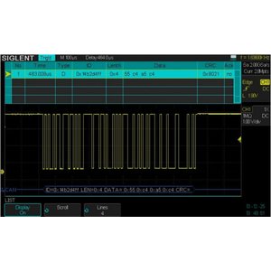 Програмне забезпечення SIGLENT SDS-1000X-DC для декодування IIC, SPI, UART/RS232, CAN, LIN Програмне забезпечення SIGLENT SDS-1000X-DC для декодування IIC, SPI, UART/RS232, CAN, LIN